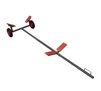 vidaXL Remorque Bateau 302x100,5x43 cm, Réglable en 3 Positions, Acier Anti-Rouille, Transporteur pour Bateau de Pêche, 90305