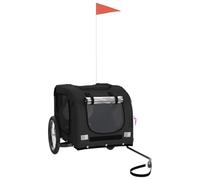 Remorque de vélo pour animaux de compagnie noir