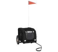 Remorque de vélo pour chien - VIDAXL - Noir - Tissu Oxford - Cadre en fer - 30 kg max