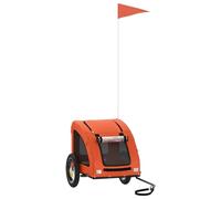 Vidaxl Remorque De Vélo Pour Animaux De Compagnie Orange