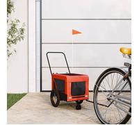 vidaXL Remorque de Vélo pour Animaux de Compagnie, Chariot à Vélo pour Chien avec Roues, Poussette de Animaux de Compagnie, 93928
