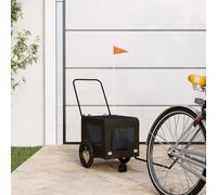 Vidaxl Remorque De Vélo Pour Animaux De Compagnie Noir