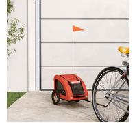 vidaXL Remorque de vélo pour animaux de compagnie orange 93949