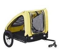 vidaXL Remorque pour animaux de compagnie Jaune et noir Jaune G