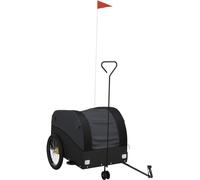 vidaXL Remorque de Vélo, Chariot de Transport avec Drapeau de Sécurité, Poussette de Vélo avec Roues et Barre d'Attelage, Noir 45 kg Fer Noir https://www.fnac.com/mp50012752/vidaXL-Remorque-de-velo-noir-45-kg-fer/w-4?oref=f6474147-e8bf-c8ef-0a6b-3aedd43047f9