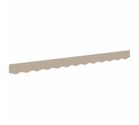 vidaXL Remplacement de Lambrequin Beige 280 x 20 cm Polyester | Installation facile, pas de montage nécessaire, tissu de qualité pour une longue durée de vie
