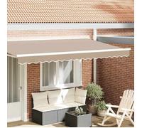 vidaXL Remplacement de lambrequin Beige 4 m Polyester 42000760