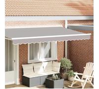 vidaXL Remplacement de lambrequin Gris clair 380 x 20 cm Polyester 42000774