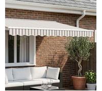 vidaXL Remplacement de lambrequin Gris clair et blanc 381 x 20 cm 964965