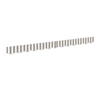 vidaXL Remplacement de Lambrequin Gris Clair et Blanc 581 x 20 cm