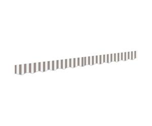 vidaXL Remplacement de Lambrequin Gris Clair et Blanc 581 x 20 cm
