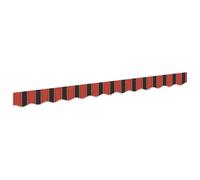 vidaXL Remplacement de Lambrequin Orange et Noir 330 x 20 cm Polyester