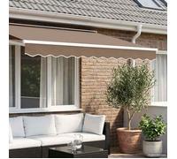 vidaXL Remplacement de lambrequin Taupe 329 x 20 cm Polyester 964945