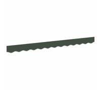 vidaXL Remplacement de Lambrequin Vert foncé 6 m Polyester, Auvent résistant aux intempéries, Tissu Contre UV, Facile à Nettoyer, Chic, à Utiliser dans Votre Jardin