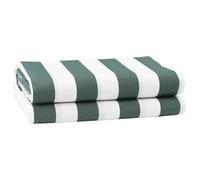 vidaXL Remplacement de Store Vert et Blanc 1000 x 160 cm, Auvent de Balcon, Solution d'ombre rectangulaire Moderne, résistant aux UV et à l'eau pour Un Confort extérieur