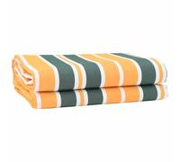 vidaXL Remplacement de Store Vert et Jaune 1000 x 160 cm, Auvent de Balcon, Solution d'ombre rectangulaire Moderne, résistant aux UV et à l'eau pour Un Confort extérieur