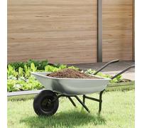 vidaXL Remplacement du plateau de brouette Argenté 80 x 60 x 25 cm