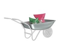 vidaXL Remplacement du Plateau de brouette Argenté 80 x 60 x 25 cm, Jardin et terrasse, Plateau Moderne, remplaçant de brouette, Outil extérieur, Accessoire de Jardinage