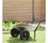 vidaXL Remplacement du plateau de brouette Argenté 90 x 63 x 28 cm