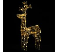 vidaXL Renne de décoration de Noël 90 LED 60x16x100 cm Acrylique
