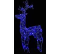 vidaXL Renne de décoration de Noël 90 LED 60x16x100 cm Acrylique G