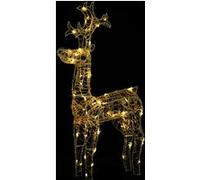 vidaXL Renne décoratif de Noël 90 LED 60x16x100 cm Acrylique