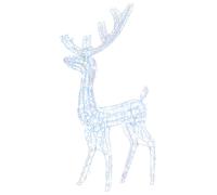 vidaXL Renne de décoration de Noël Acrylique 140 LED 120cm Blanc froid