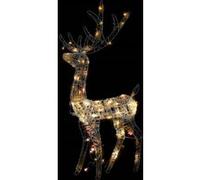 vidaXL Renne de décoration de Noël Acrylique 140 LED colorées 120 cm