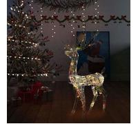 vidaXL Renne de Décoration de Noël Décoration de Vacances Renne Lumineux Jardin Patio Arrière-cour Extérieur Acrylique 140 329784