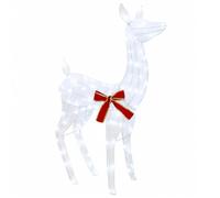 vidaXL Renne de Noël 3D LOVIISA 110 LED Blanc Froid 70 x 26 x 100 cm