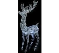 Vidaxl Renne De Noël Acrylique Xxl 250 Led 180 Cm Blanc Froid