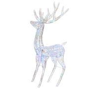 vidaXL Renne de Noël Acrylique XXL 250 LED colorées 180 cm