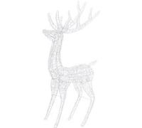 vidaXL Renne de Noël Acrylique XXL 250 LED colorées 180 cm