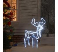 vidaXL Renne de Noël Pliable avec Tête Mobile Décoration de Noël Ornement de Vacances Décoration de Fête Salle de Séjour 343305