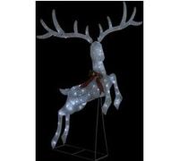 vidaXL Renne volant de décoration de Noël 120 LED Argenté Blanc froid G