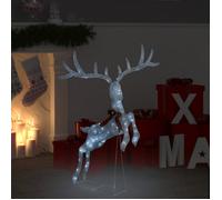 vidaXL Renne volant de décoration de Noël 120 LED Blanc froid Blanc 329769