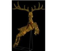 vidaXL Renne volant de décoration de Noël 120 LED Doré blanc chaud G