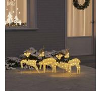 Vidaxl Rennes Led 4 Pcs Doré 45 X 19 X 65 Cm Tissu