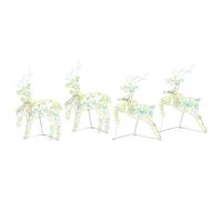 Vidaxl Rennes Led Avec 80 Led 4 Pcs Multicouleur 64 X 42 X 15 Cm Pet