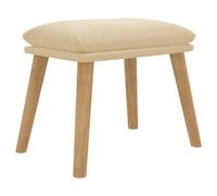 vidaXL Tabouret 45x29,5x35 cm velours crèmeblanc341444 Blanc G
