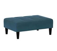 vidaXL Repose-Pied Bleu 77x55x31 cm Velours