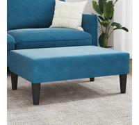 vidaXL Repose-pied bleu 77x55x31 cm velours