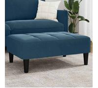 vidaXL Repose-pied bleu 77x55x31 cm velours 4007365