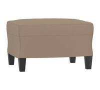 vidaXL Repose-pied Pouf de Chambre à Coucher Tabouret de Canapé Meuble de Salle de Séjour Maison Intérieur Cappuccino 60x50x41 cm Similicuir