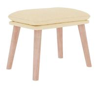 Vidaxl Repose-Pied Crème 45x29,5x35 Cm Tissu Multicolore