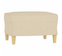 vidaXL Repose-Pied Crème 60x50x41 cm Tissu