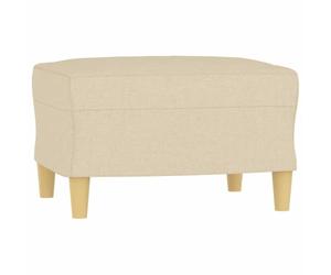 vidaXL Repose-Pied Crème 60x50x41 cm Tissu