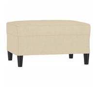 vidaXL Pouf repose-pied en tissu 70×55×41 cm Crème