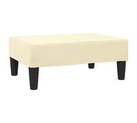 Vidaxl Repose-Pied Crème 78x56x32 Cm Similicuir