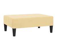 Vidaxl Repose-Pied Crème 78x56x32 Cm Velours